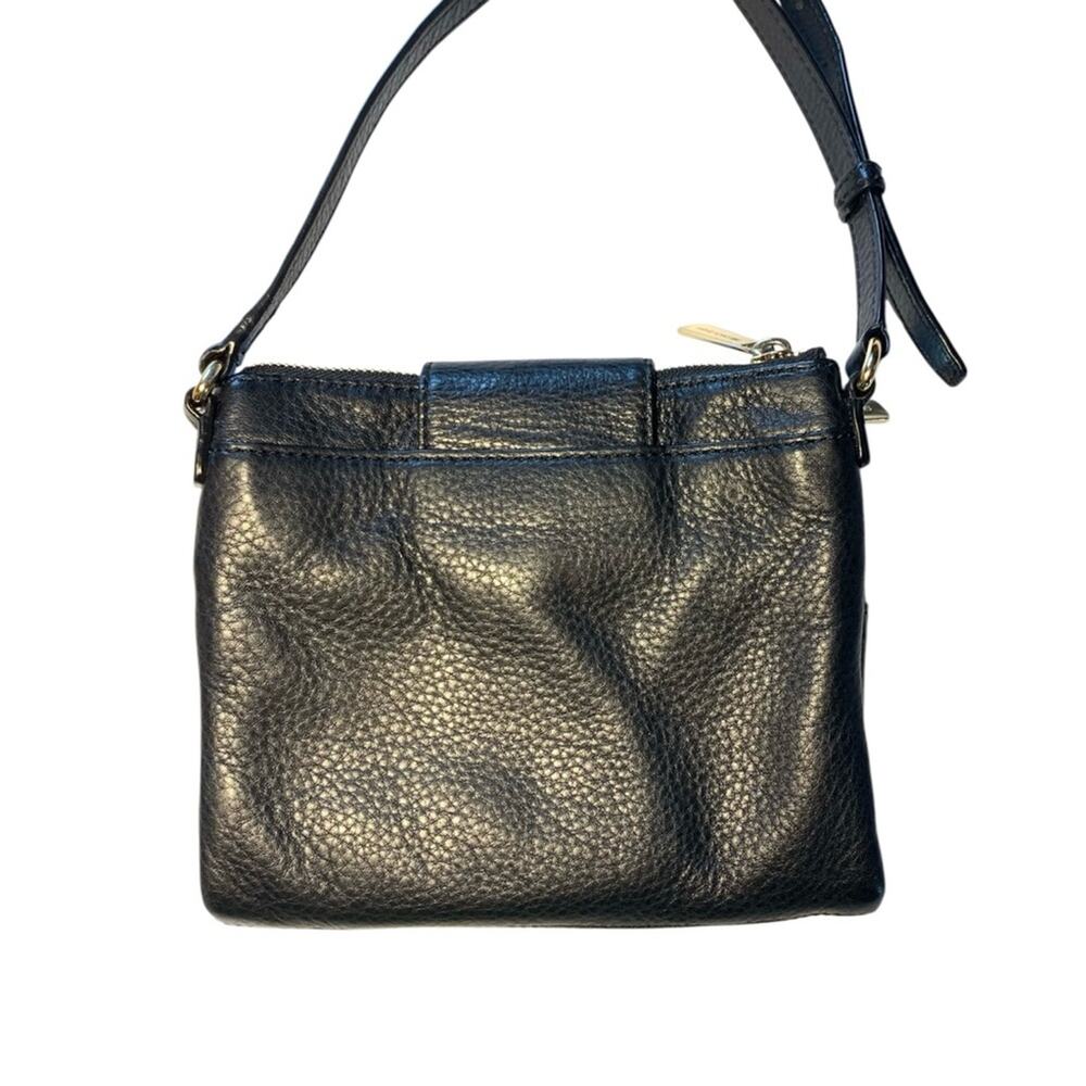 Michael Kors Fulton Pebble Leather Crossbody Bag Black - Picture 2 of 5